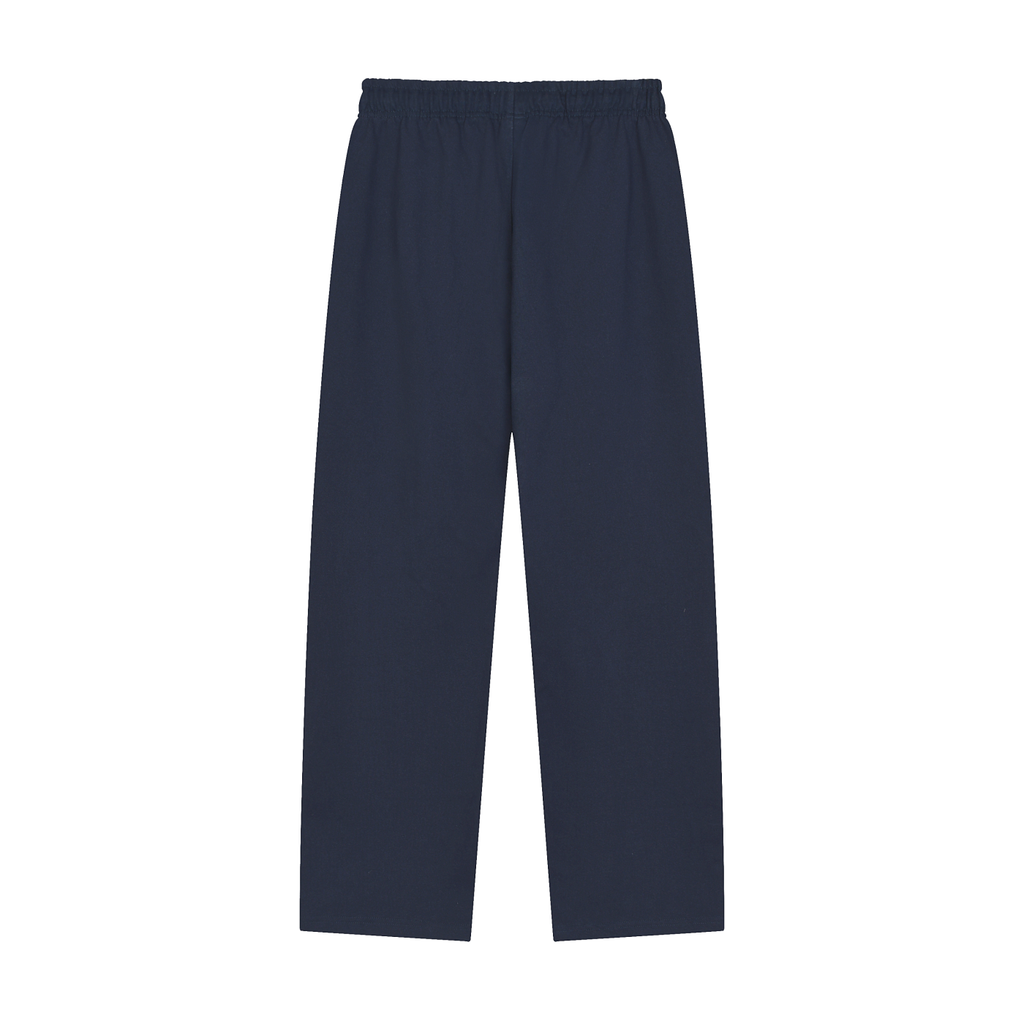 C - Solid Color Baggy straight leg Sweatpants
