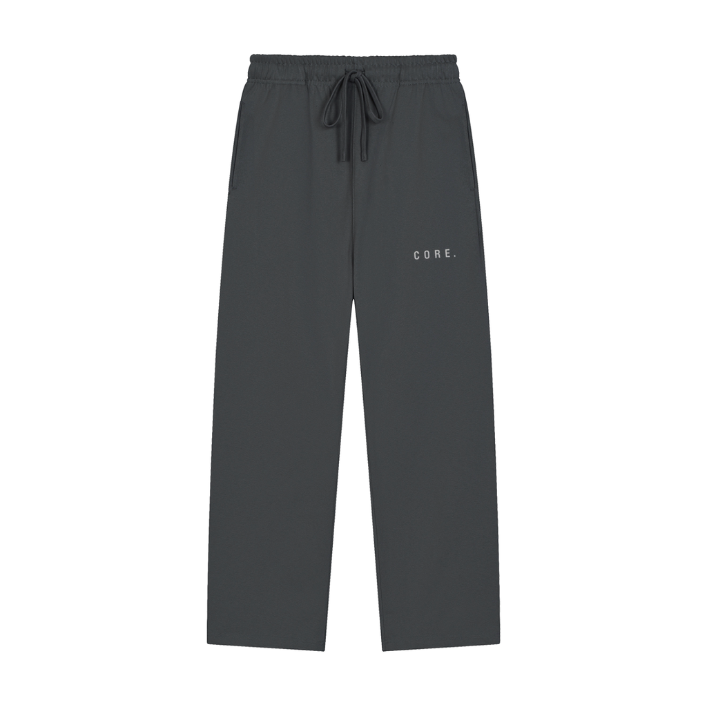 CORE Solid Color Baggy Straight-Leg Sweatpants