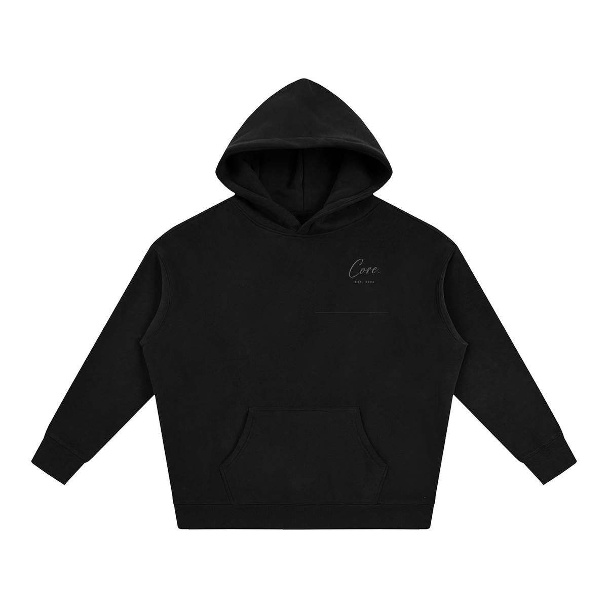 CORE Cursive Signature - Oversize Fleeced Hoodie