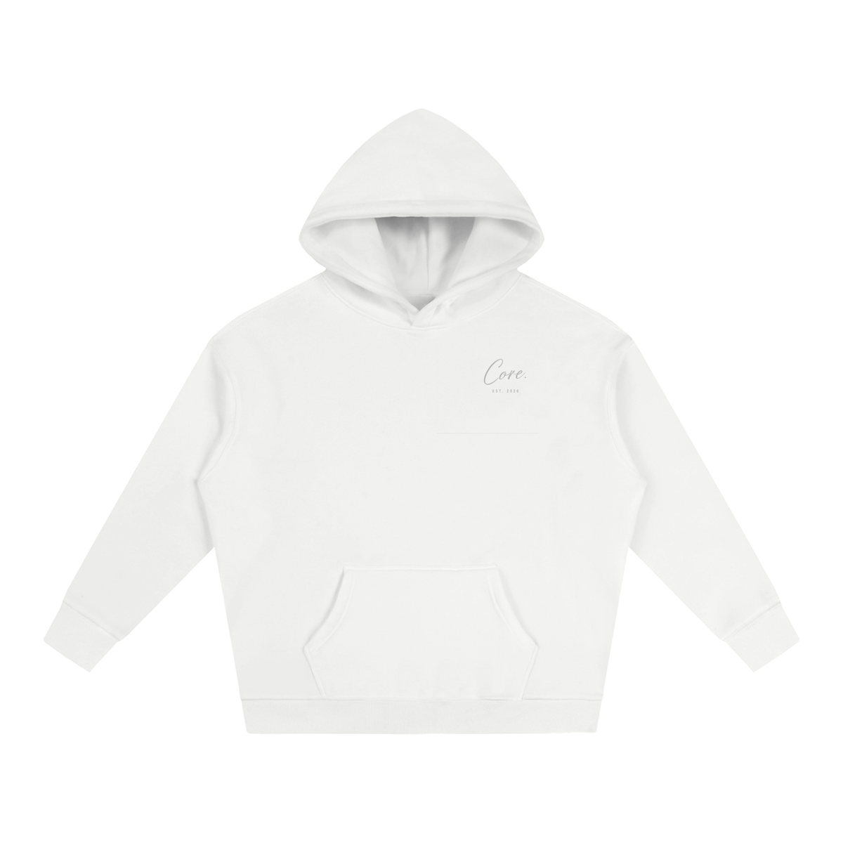 CORE Cursive Signature - Oversize Fleeced Hoodie