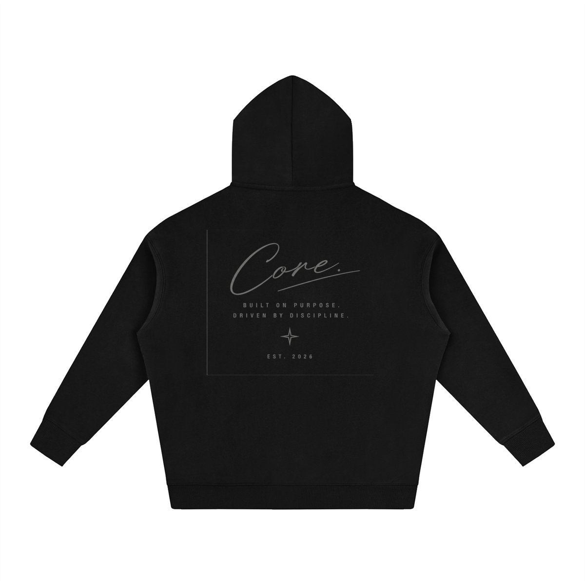 CORE Cursive Signature - Oversize Fleeced Hoodie