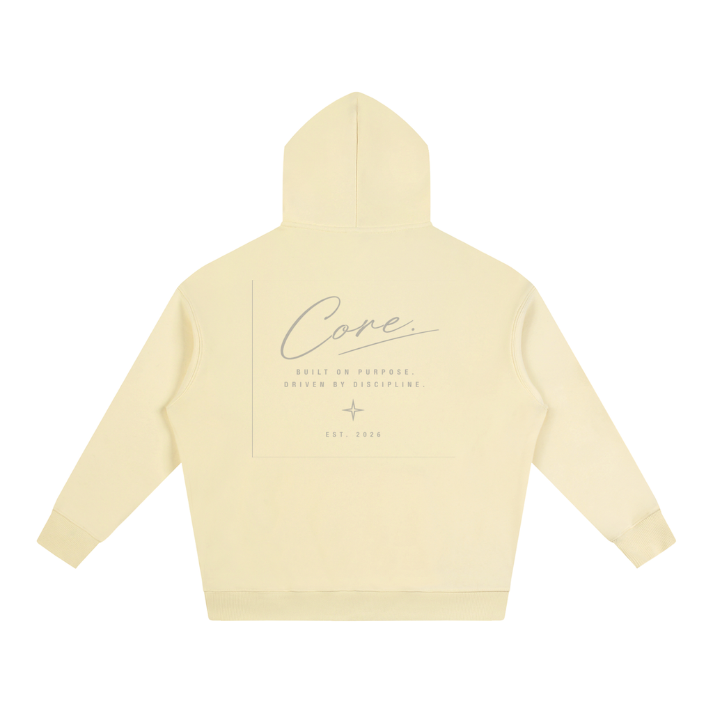 CORE Cursive Signature - Oversize Fleeced Hoodie