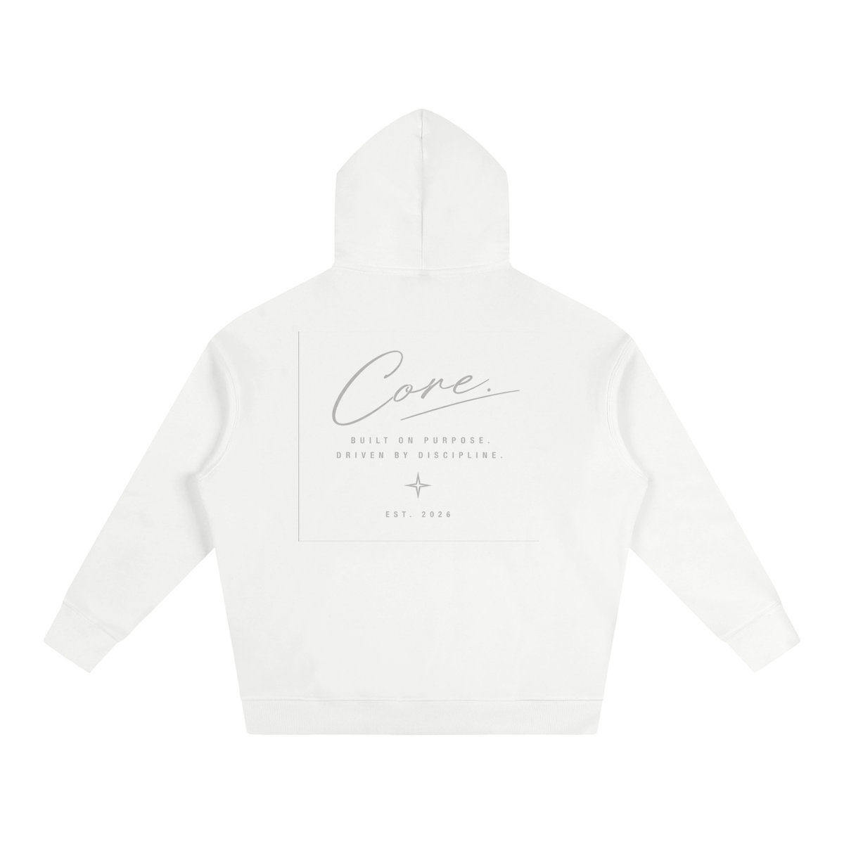 CORE Cursive Signature - Oversize Fleeced Hoodie