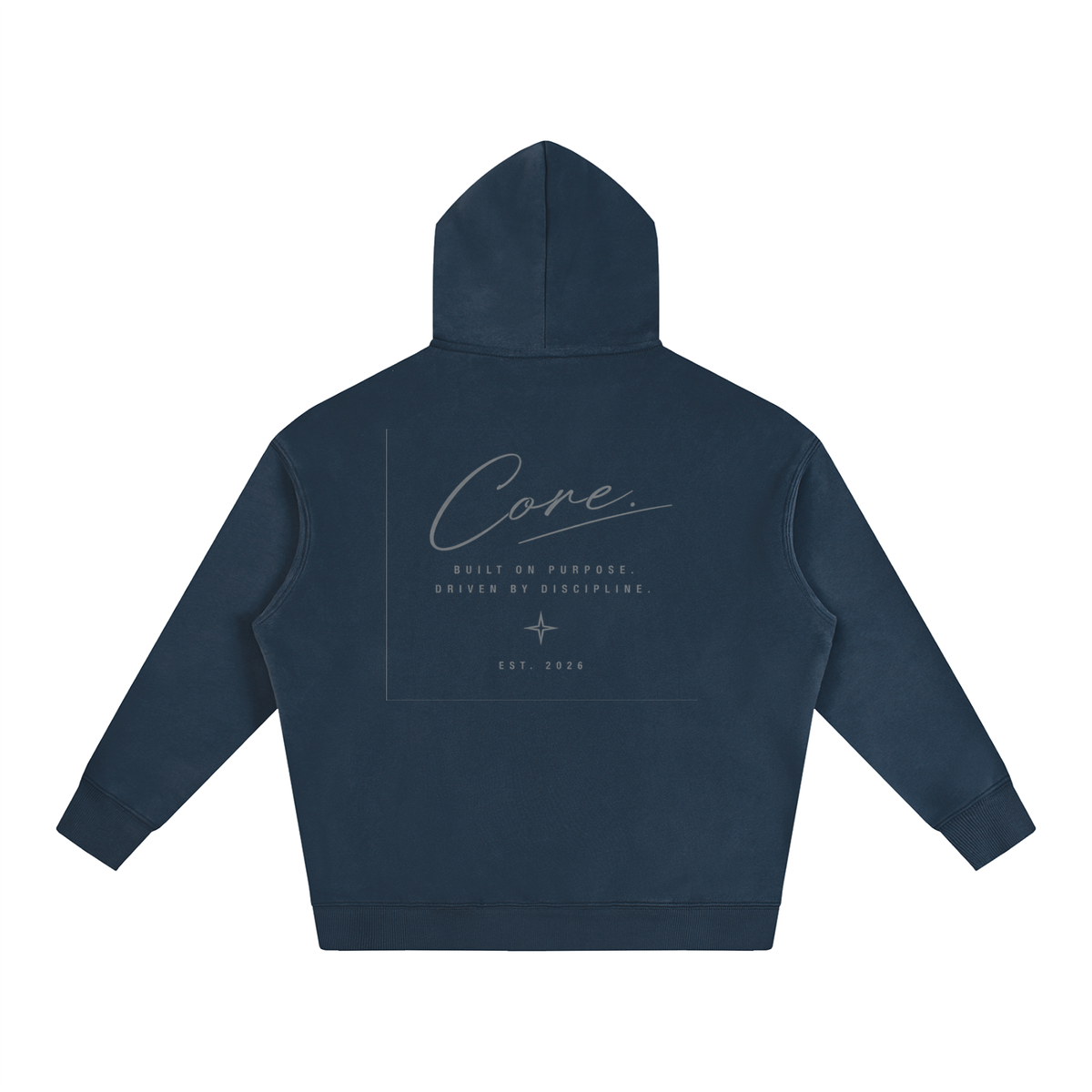 CORE Cursive Signature - Oversize Fleeced Hoodie