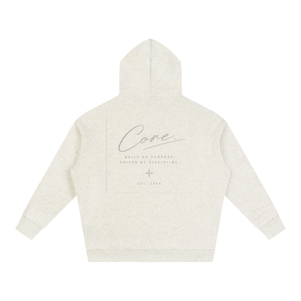 CORE Cursive Signature - Oversize Fleeced Hoodie