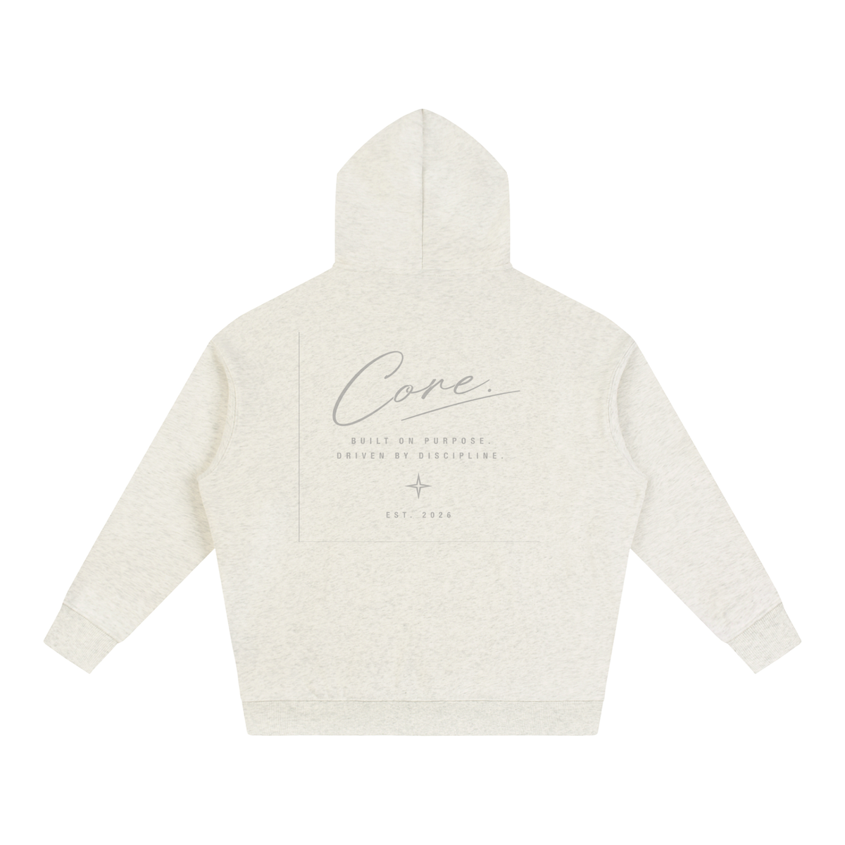 CORE Cursive Signature - Oversize Fleeced Hoodie