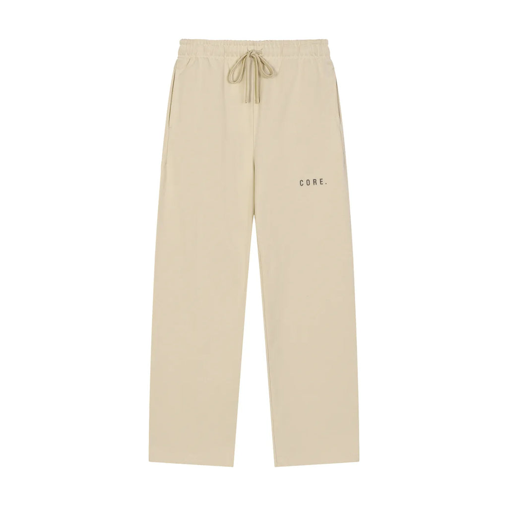 CORE Solid Color Baggy Straight-Leg Sweatpants