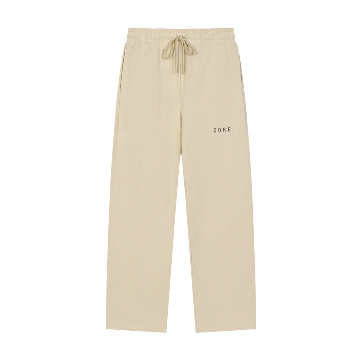 CORE Solid Color Baggy Straight-Leg Sweatpants