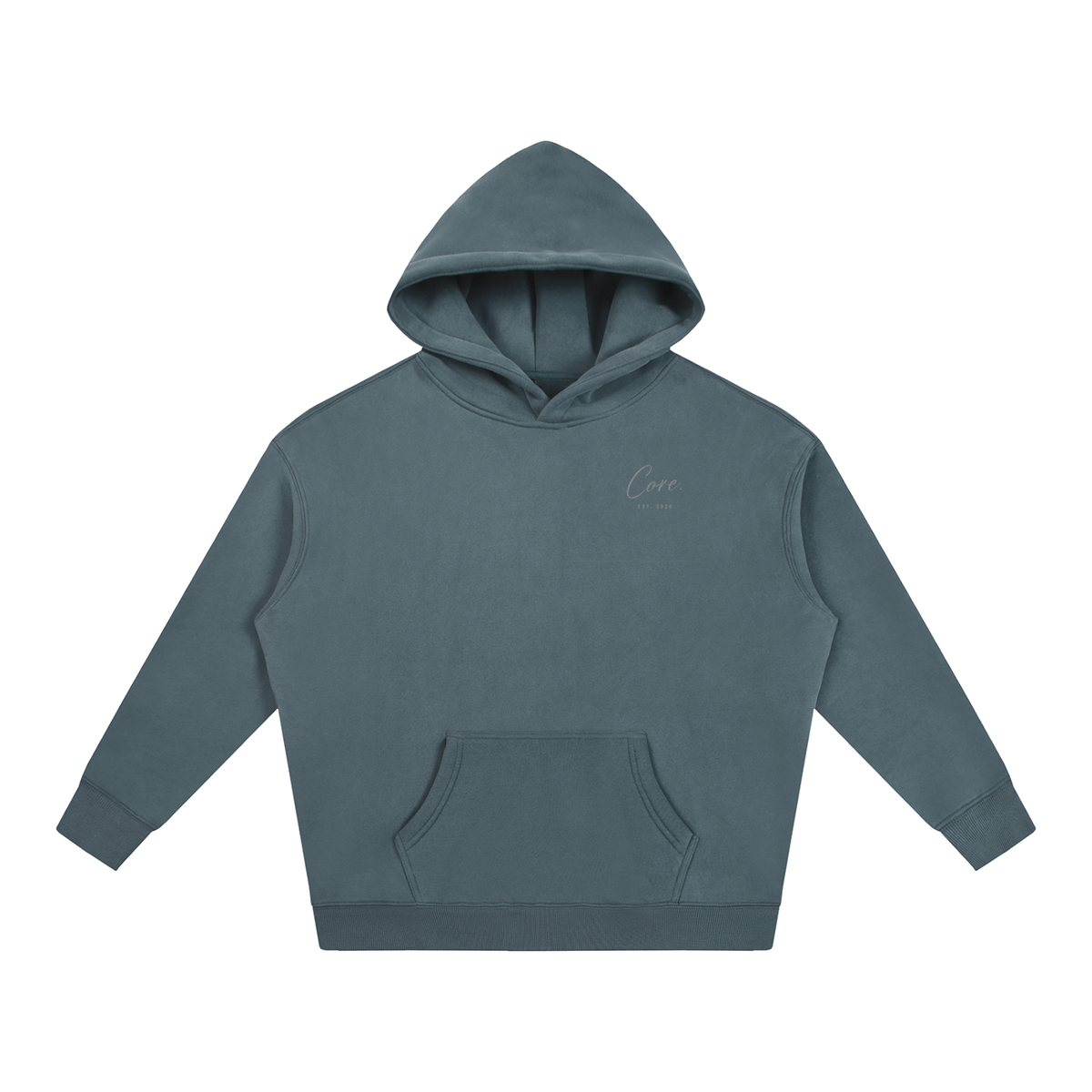 CORE Cursive Signature - Oversize Fleeced Hoodie
