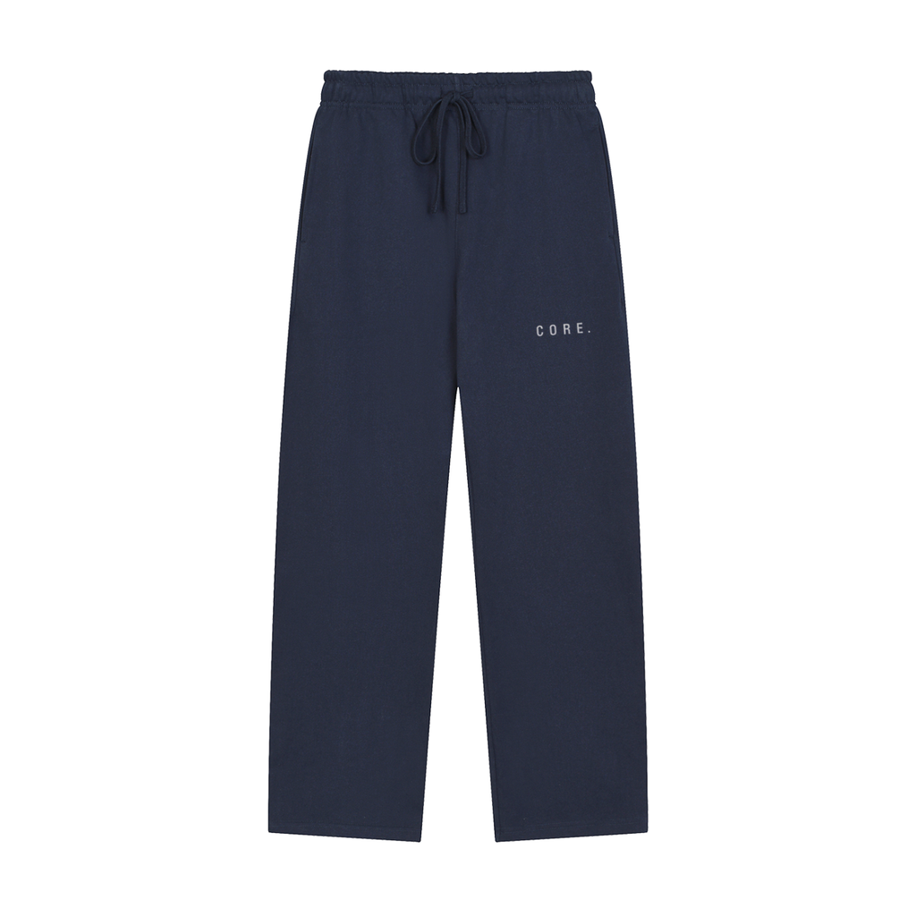 CORE Solid Color Baggy Straight-Leg Sweatpants